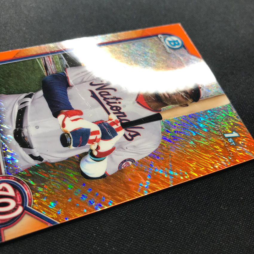 2022 Bowman Chrome Cristhian Vaquero 1st Bowman Prospect Orange Shimmer 10/25