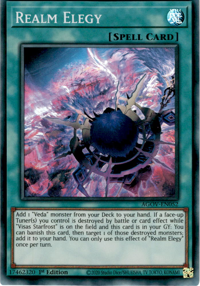 Realm Elegy - AGOV-EN052 - Super Rare 1st Edition