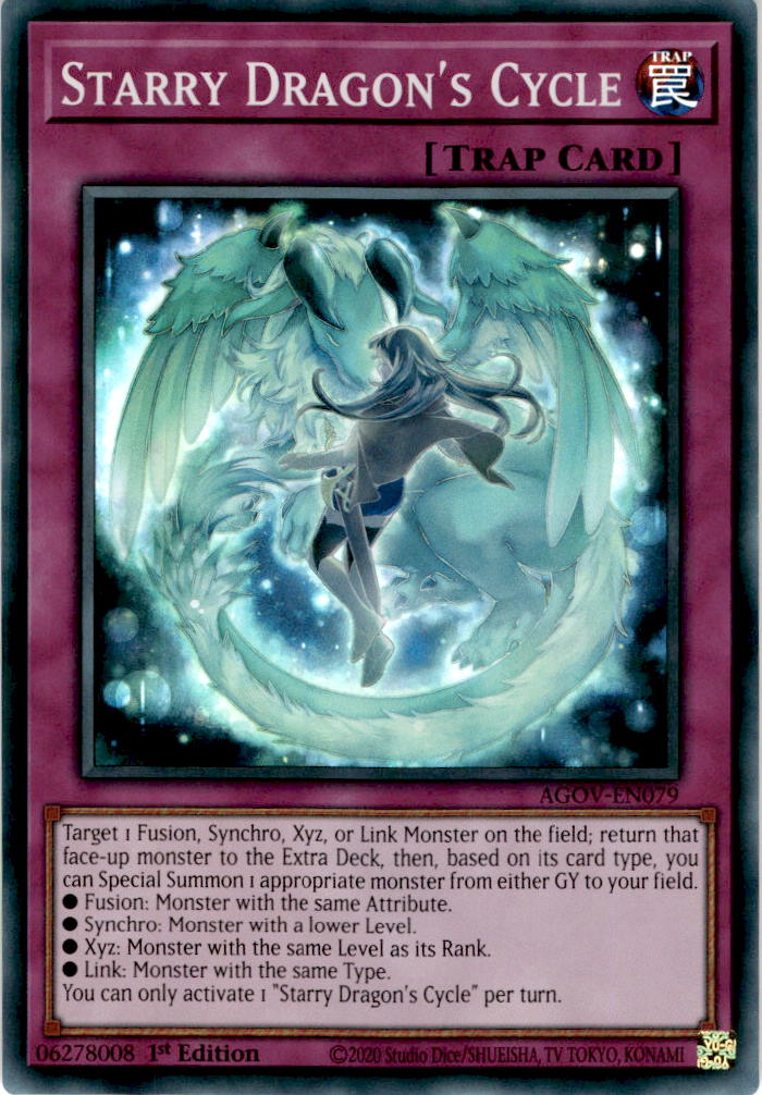 Starry Dragon's Cycle - AGOV-EN079 - Super Rare 1st Edition