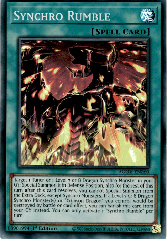 Synchro Rumble - AGOV-EN060 - Super Rare 1st Edition