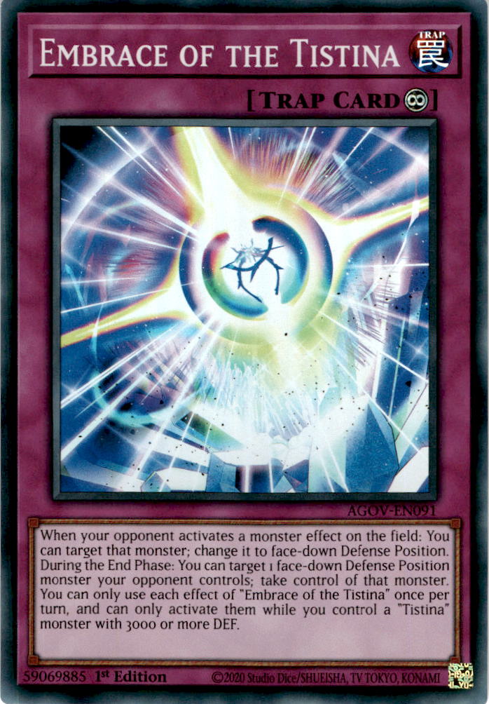 Embrace of the Tistina - AGOV-EN091 - Super Rare 1st Edition