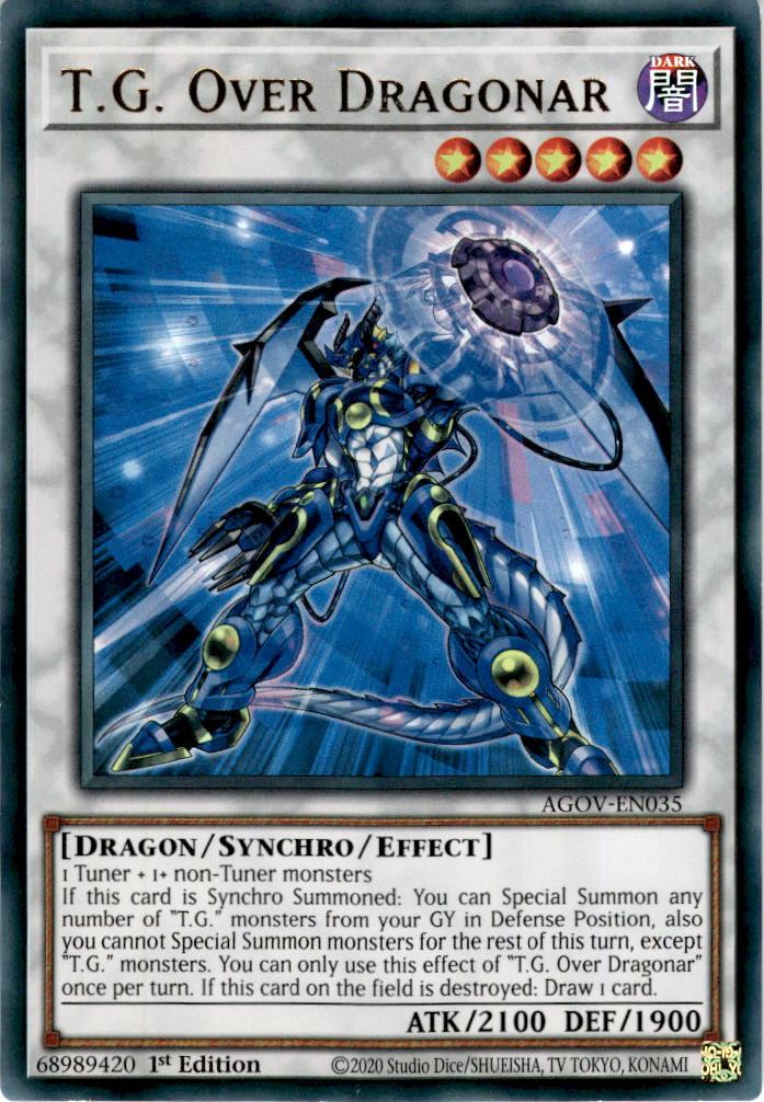 T.G. Over Dragonar - AGOV-EN035 - Ultra Rare 1st Edition