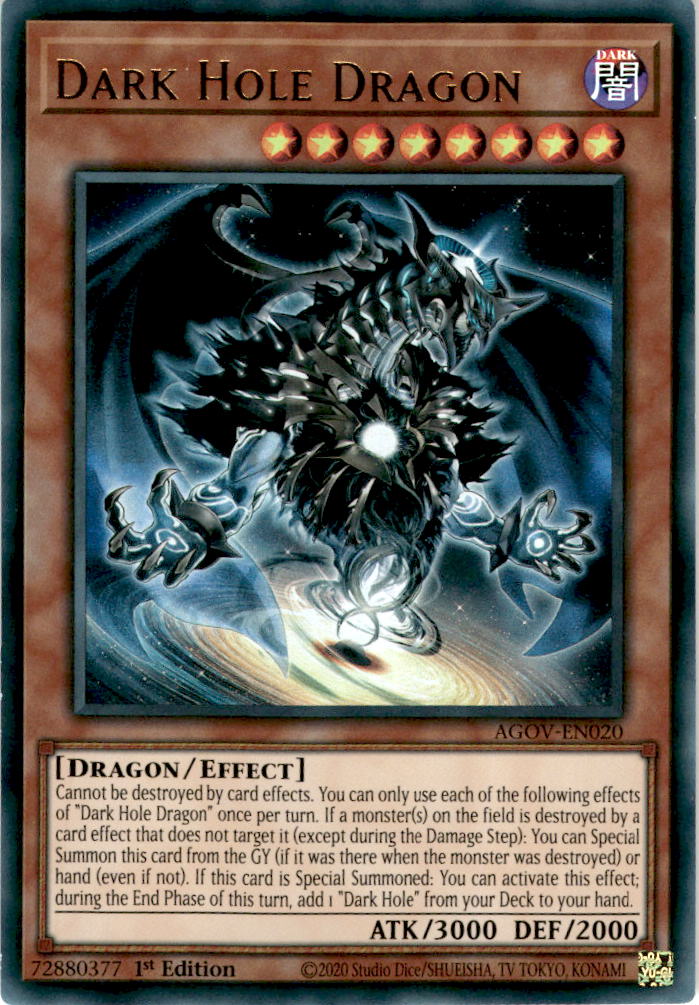 Dark Hole Dragon - AGOV-EN020 - Ultra Rare 1st Edition