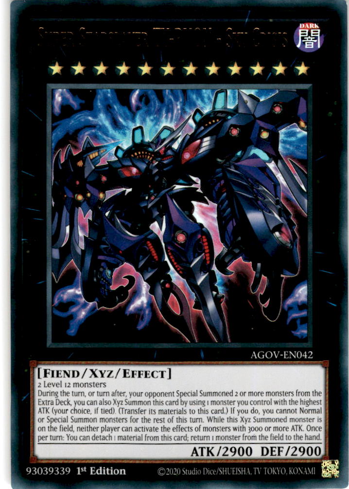 Super Starslayer TY-PHON - Sky Crisis - AGOV-EN042 - Ultra Rare 1st Edition