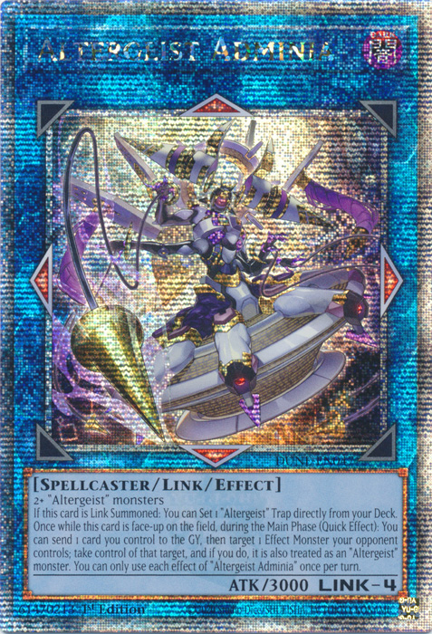 Altergeist Adminia - DUNE-EN047 - Quarter Century Secret Rare 1st Edition