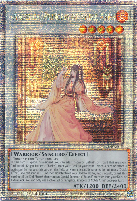Angelica, Princess of Noble Arms - DUNE-EN040 - Quarter Century Secret Rare 1st Edition