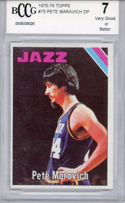 1975 Topps Pete Maravich Dp No 75 Bccg 7 026
