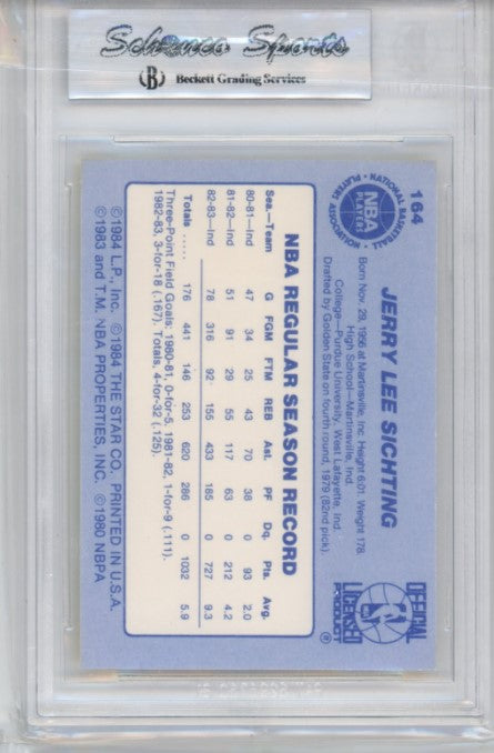 1983-84 Star Jerry Sichting Base No 164 BGS 9 696