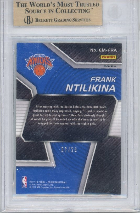 2017-18 Prizm Frank Ntilikina Emergent Mojo Rookie Prizm 7/25 BGS 9.5 040