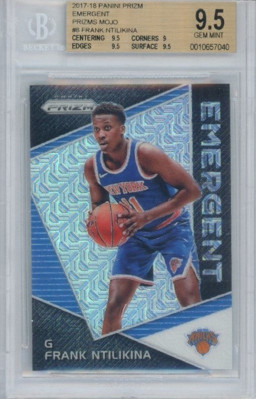 2017-18 Prizm Frank Ntilikina Emergent Mojo Rookie Prizm 7/25 BGS 9.5 040