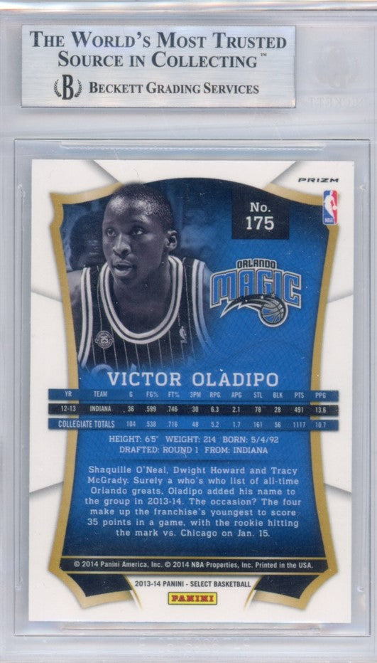 2013-14 Select Victor Oladipo Silver Prizm Rookie No 175 BGS 9 798
