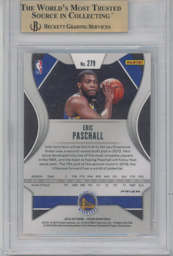 2019-20 Prizm Eric Paschall Ruby Wave No 279 BGS 9.5 155