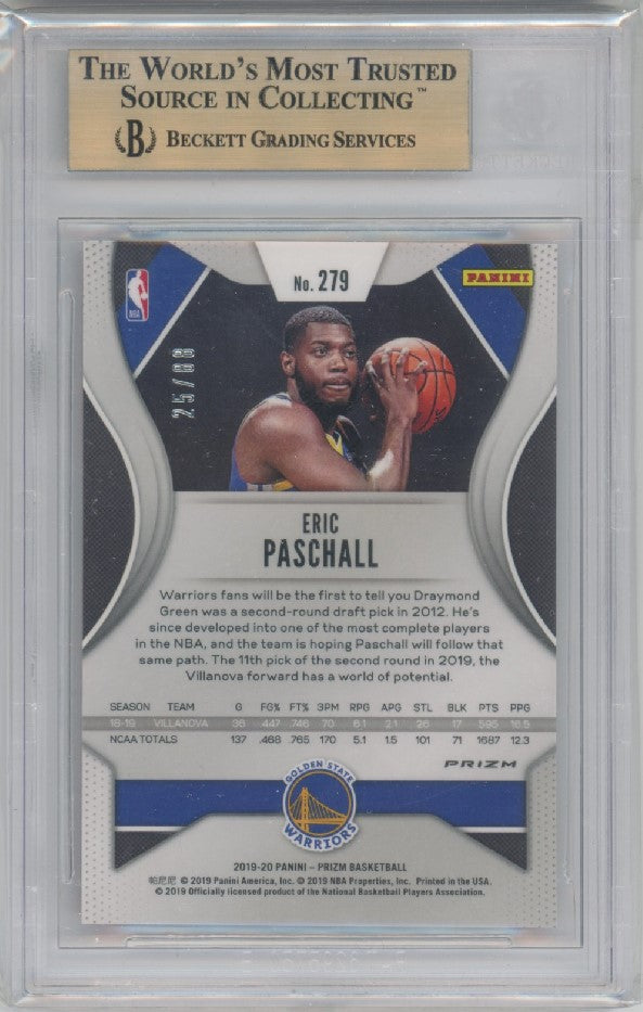 2019-20 Prizm Eric Paschall Choice Red Rookie 25/88 Bgs 9.5 238
