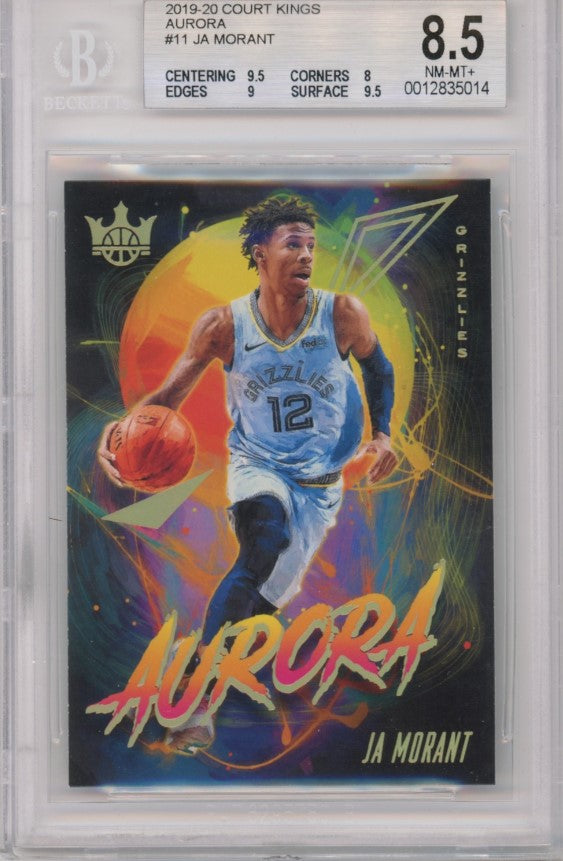 2019-20 Court Kings Ja Morant Aurora Rookie No 11 BGS 8.5 014