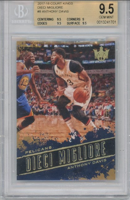 2017-18 Court Kings Anthony Davis Dieci Migliore No 8 Bgs 9.5 701