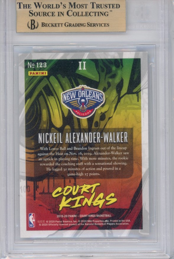 2019-20 Court Kings Nickeil Alexander-walker Rookie Ii 2 No 123 BGS 9.5 752