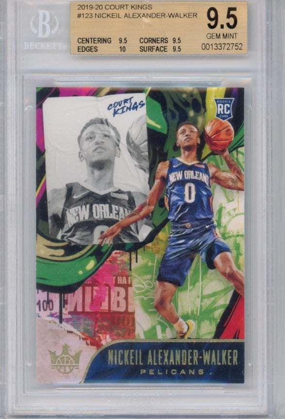 2019-20 Court Kings Nickeil Alexander-walker Rookie Ii 2 No 123 BGS 9.5 752