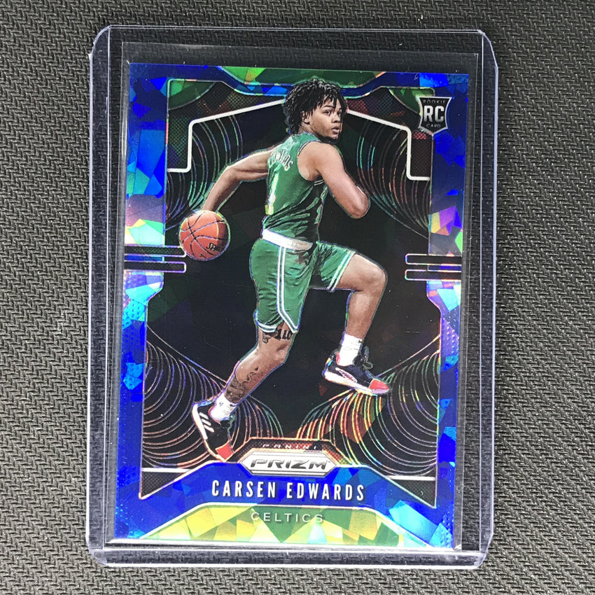 2019-20 Prizm CARSEN EDWARDS Blue Ice Prizm /99 Rookie #276-Cherry Collectables