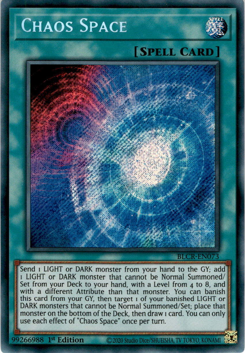 Chaos Space - BLCR-EN073 - Secret Rare 1st Edition