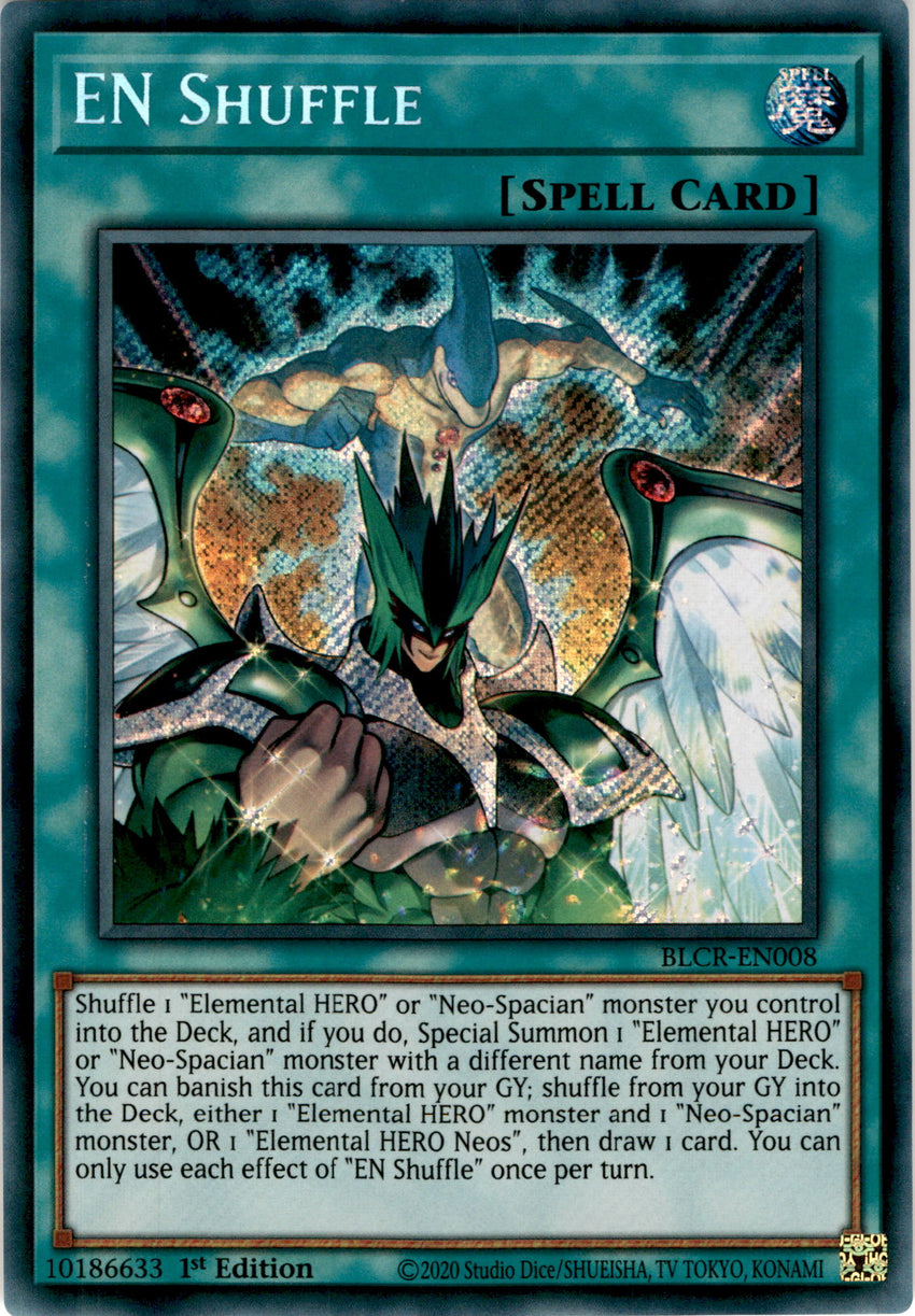 EN Shuffle - BLCR-EN008 - Secret Rare 1st Edition