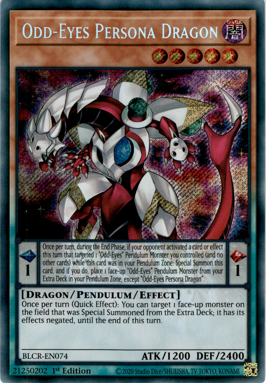 Odd-Eyes Persona Dragon - BLCR-EN074 - Secret Rare 1st Edition