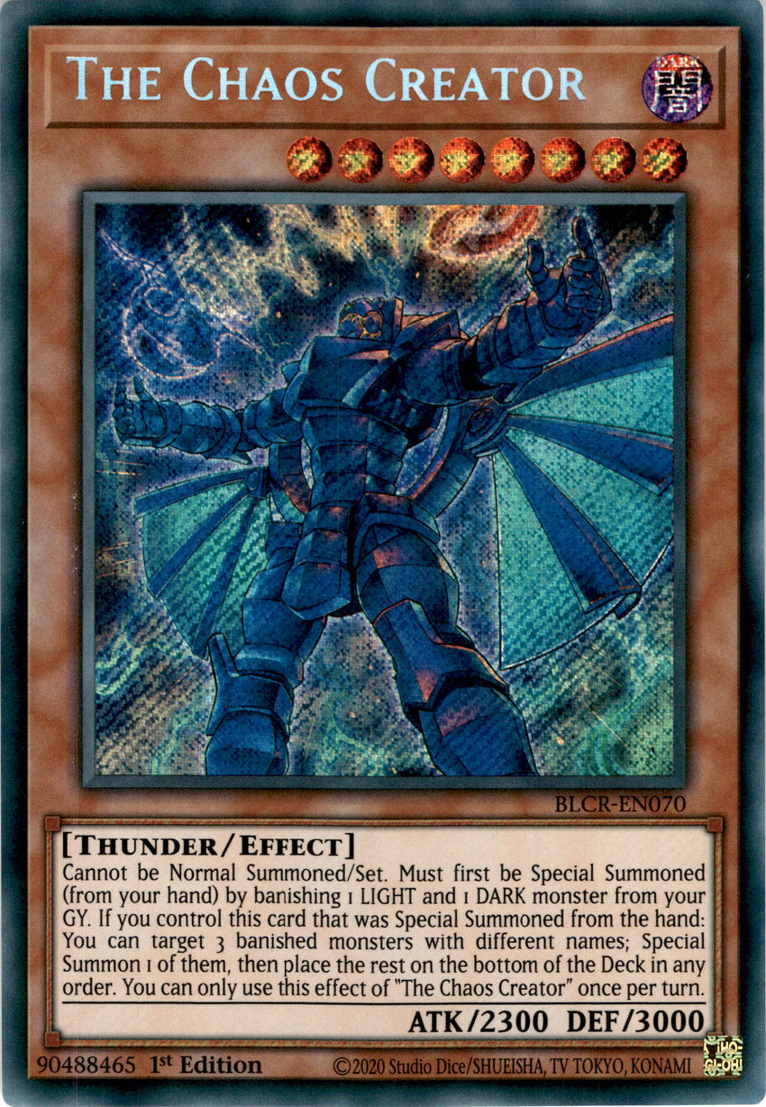 The Chaos Creator - BLCR-EN070 - Secret Rare 1st Edition