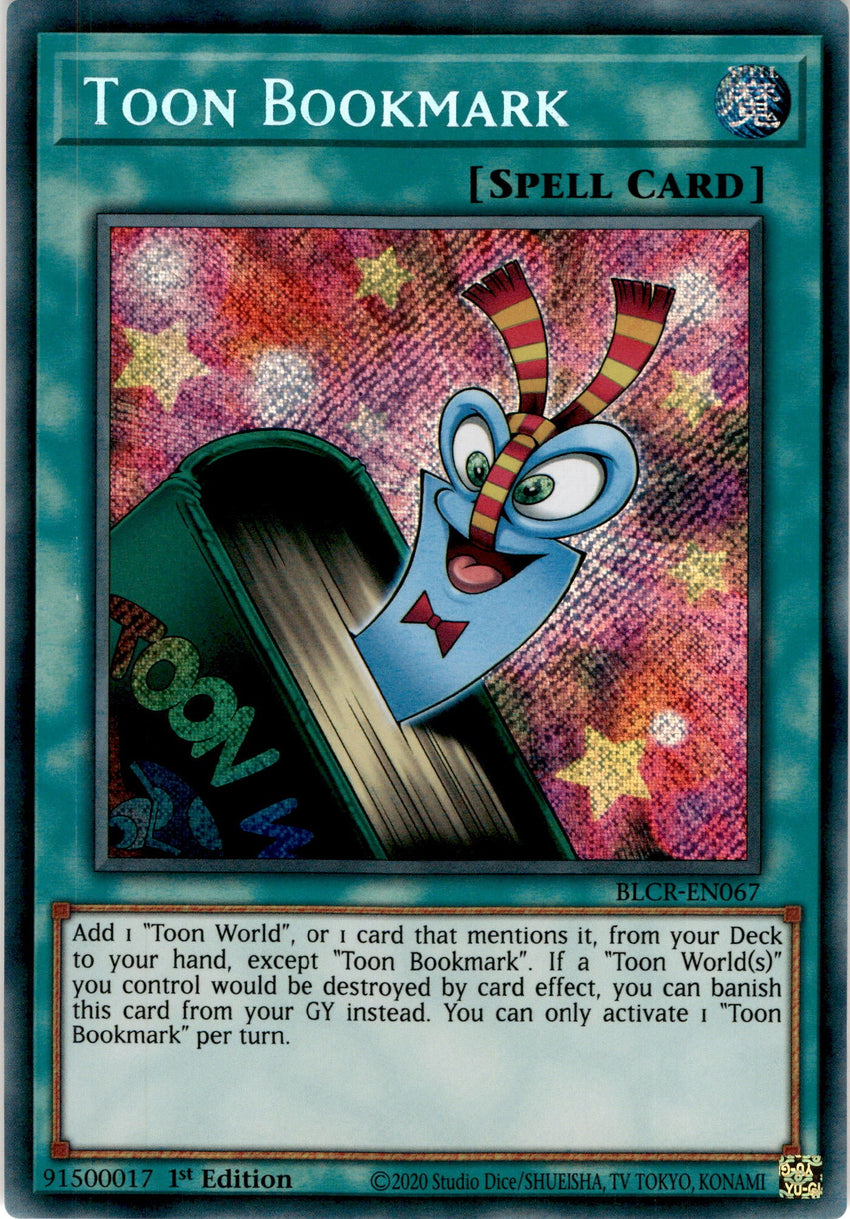 Toon Bookmark - BLCR-EN067 - Secret Rare 1st Edition