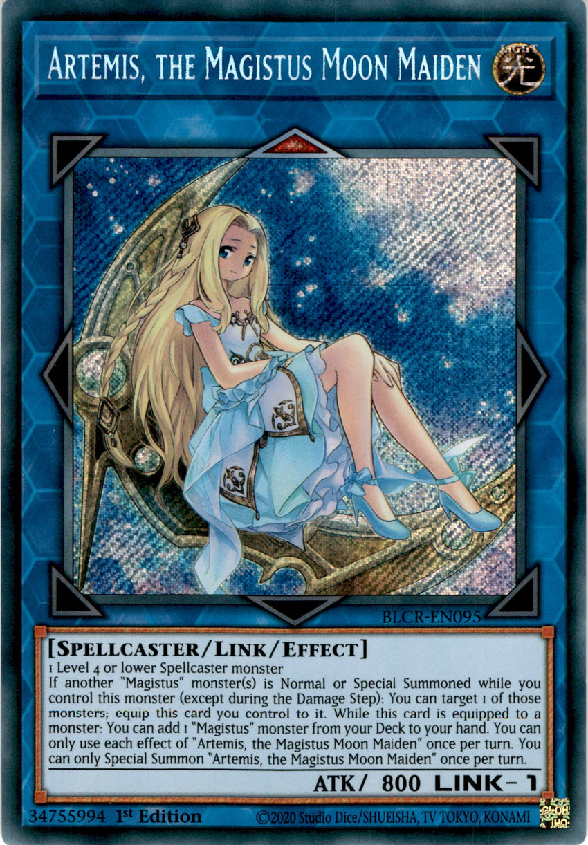 Artemis, the Magistus Moon Maiden - BLCR-EN095 - Secret Rare 1st Edition
