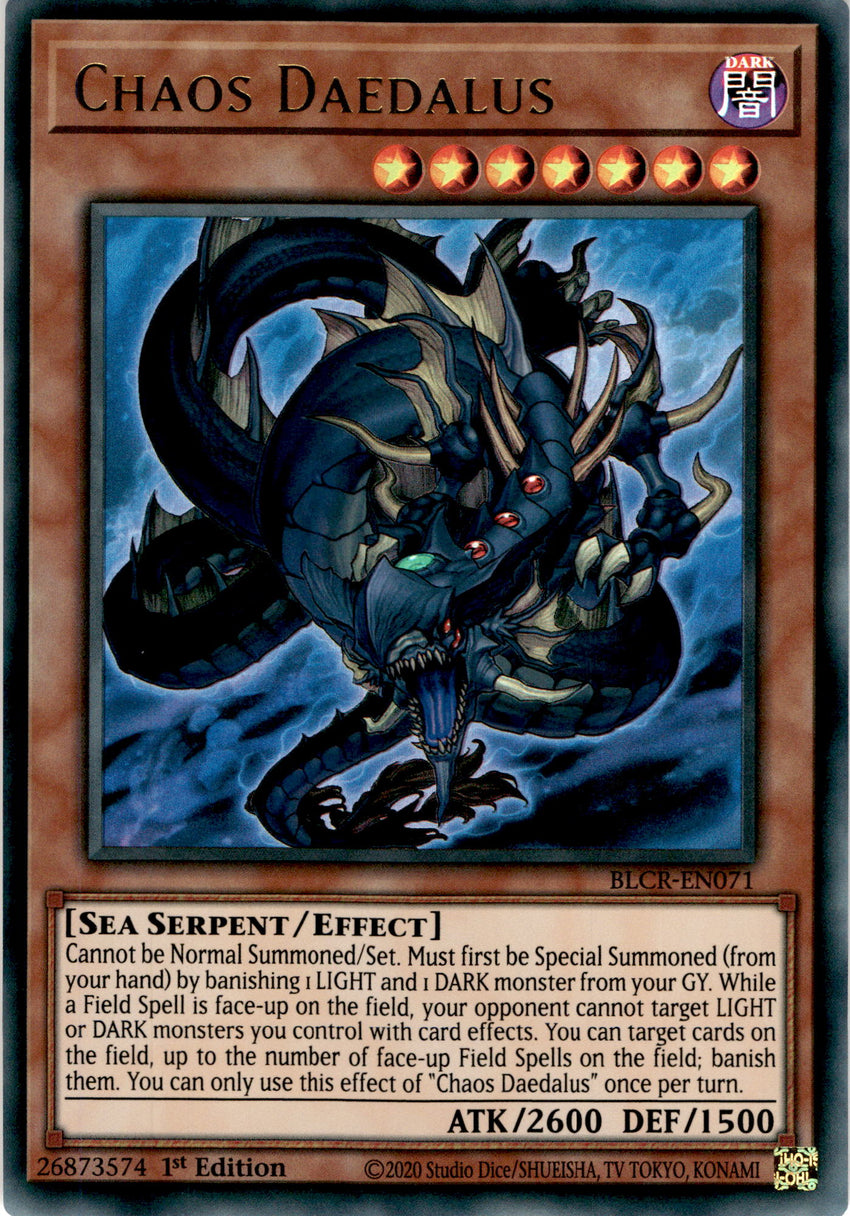 Chaos Daedalus - BLCR-EN071 - Ultra Rare 1st Edition