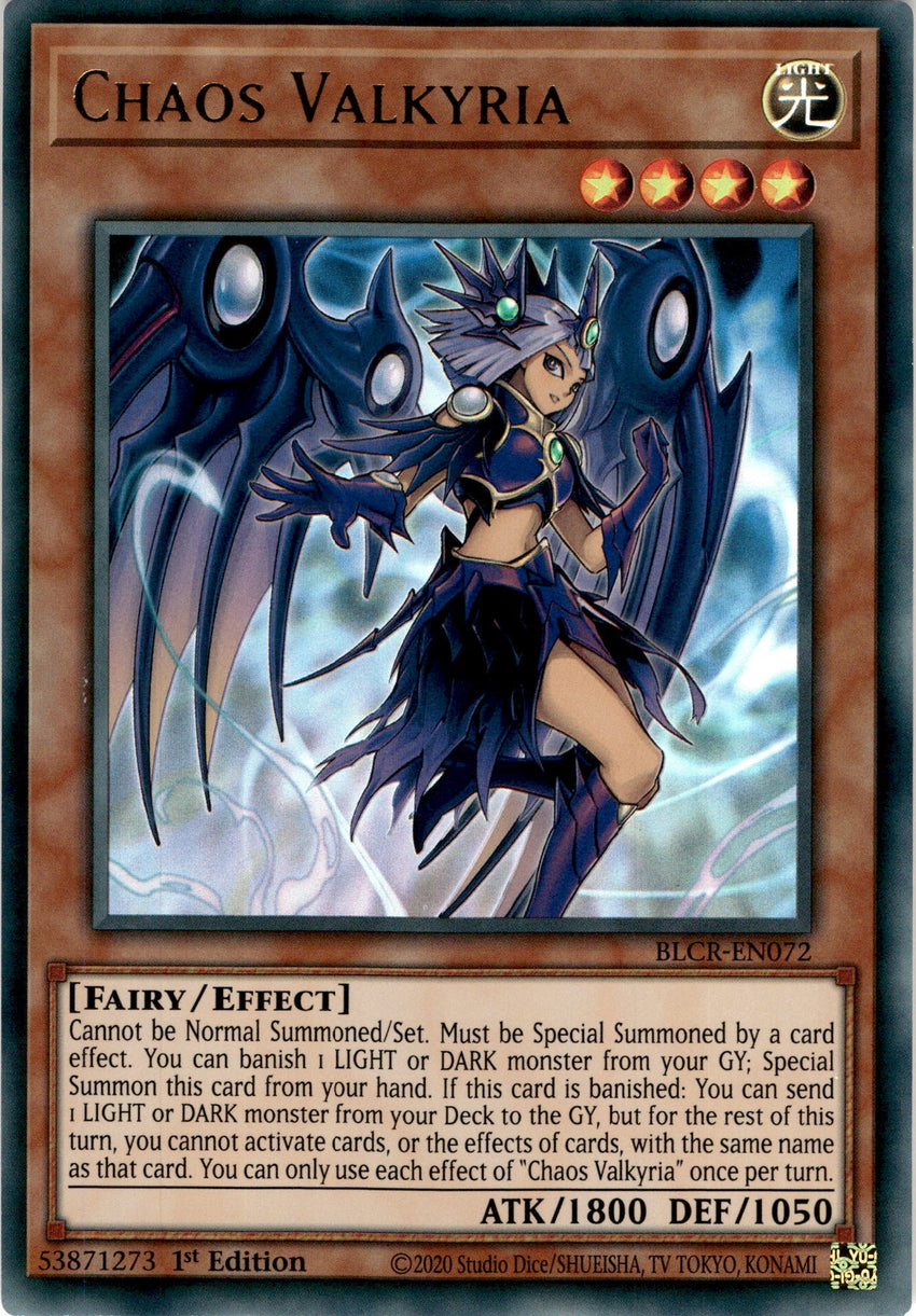 Chaos Valkyria - BLCR-EN072 - Ultra Rare 1st Edition