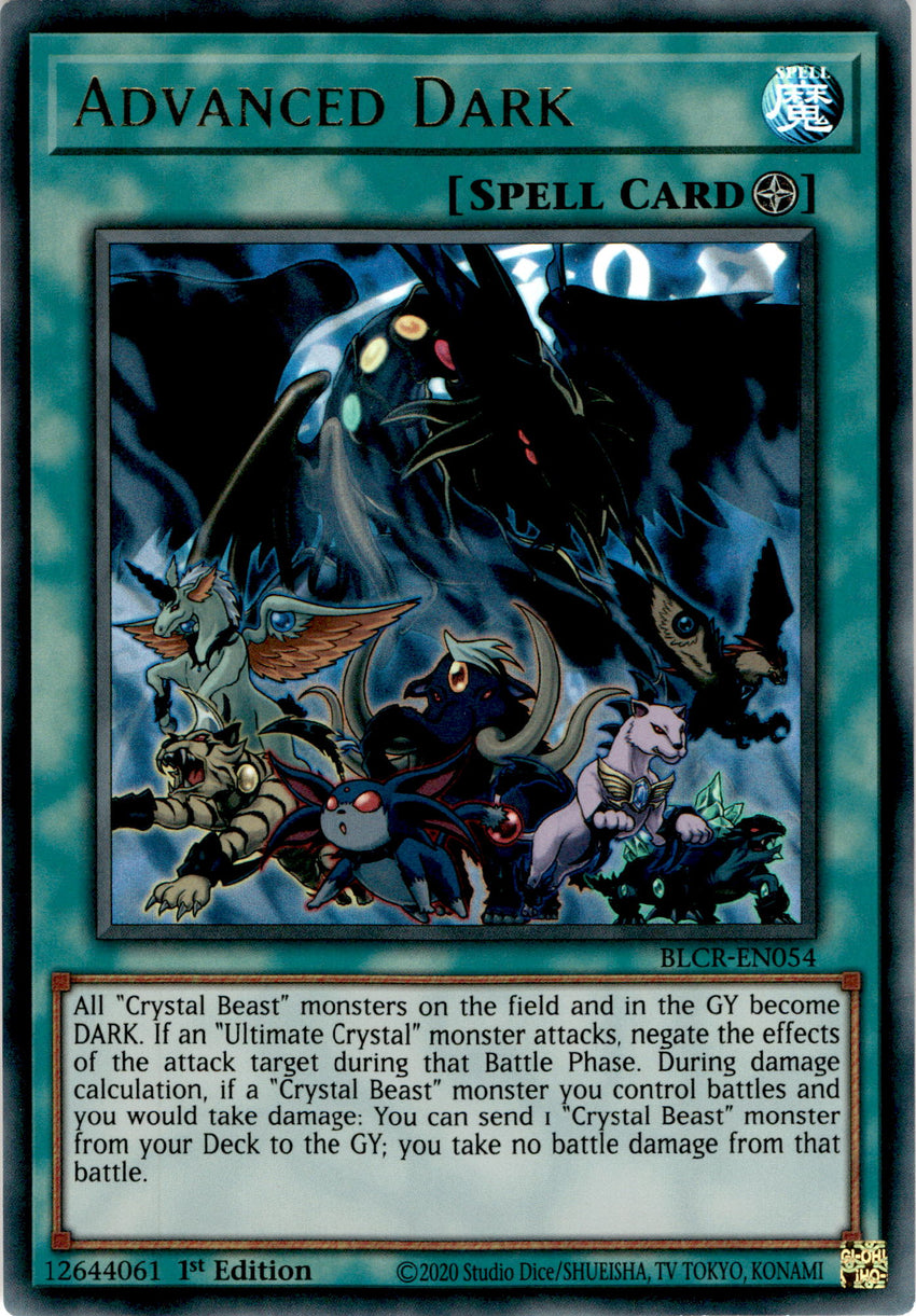Advanced Dark - BLCR-EN054 - Ultra Rare 1st Edition