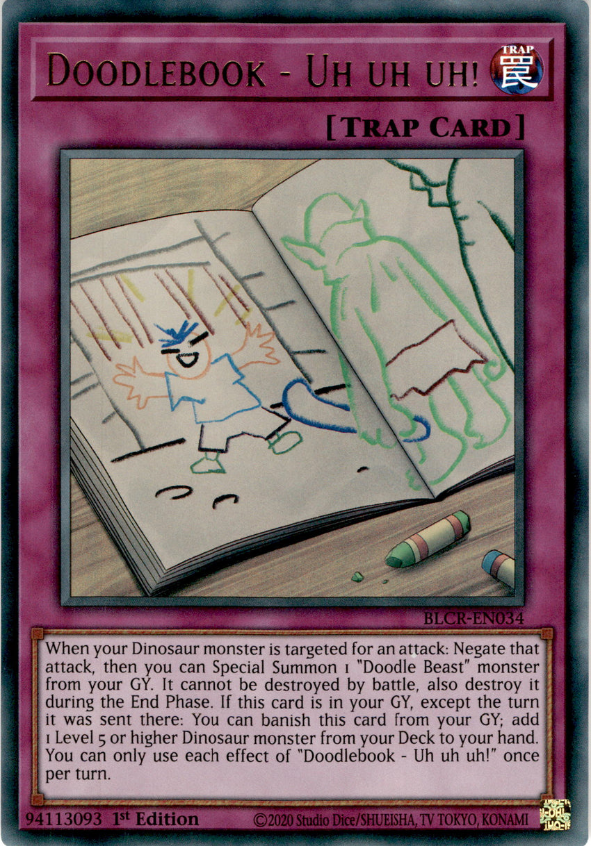 Doodlebook - Uh uh uh! - BLCR-EN034 - Ultra Rare 1st Edition