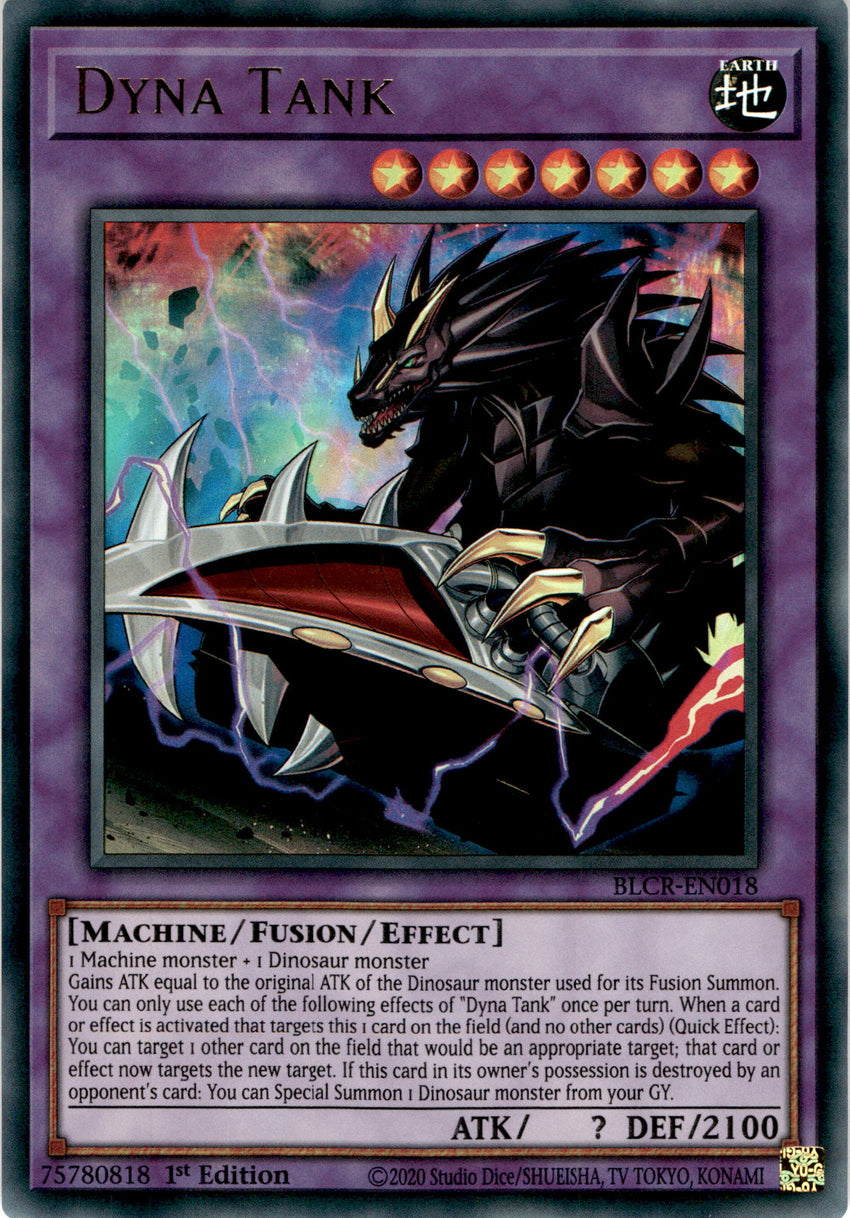 Dyna Tank - BLCR-EN018 - Ultra Rare 1st Edition