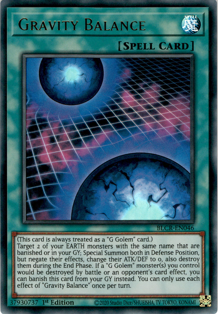 Gravity Balance - BLCR-EN046 - Ultra Rare 1st Edition