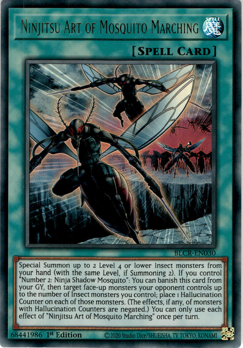 Ninjitsu Art of Mosquito Marching - BLCR-EN030 - Ultra Rare 1st Edition