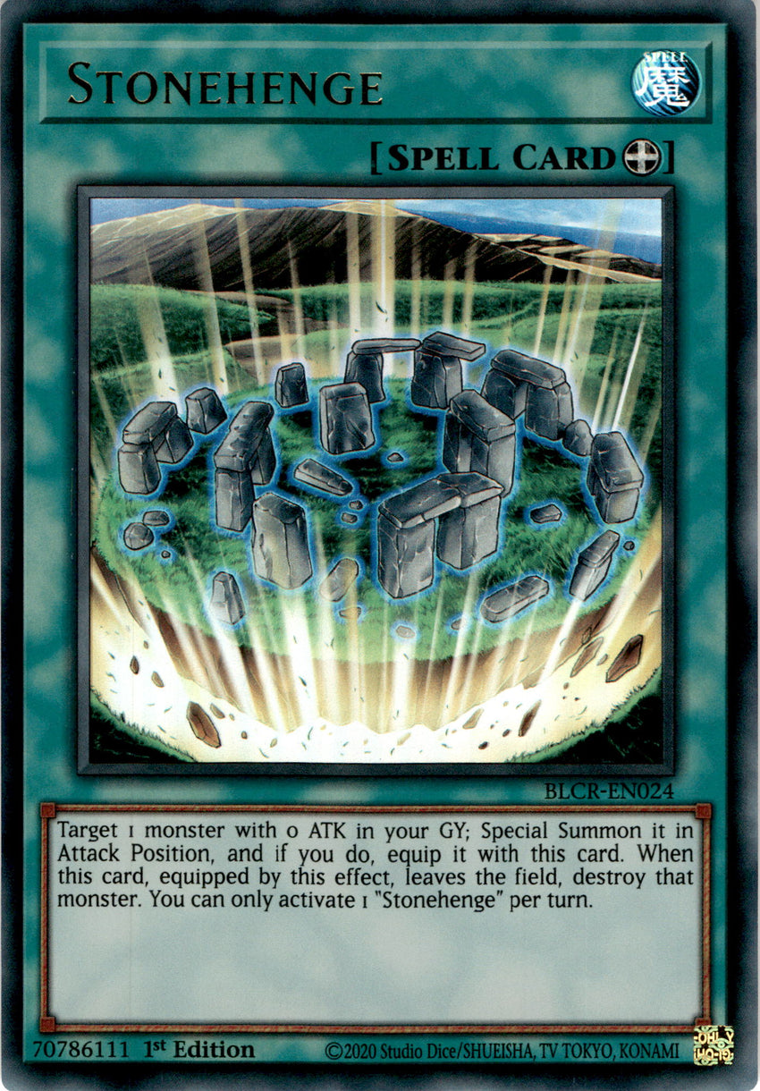 Stonehenge - BLCR-EN024 - Ultra Rare 1st Edition