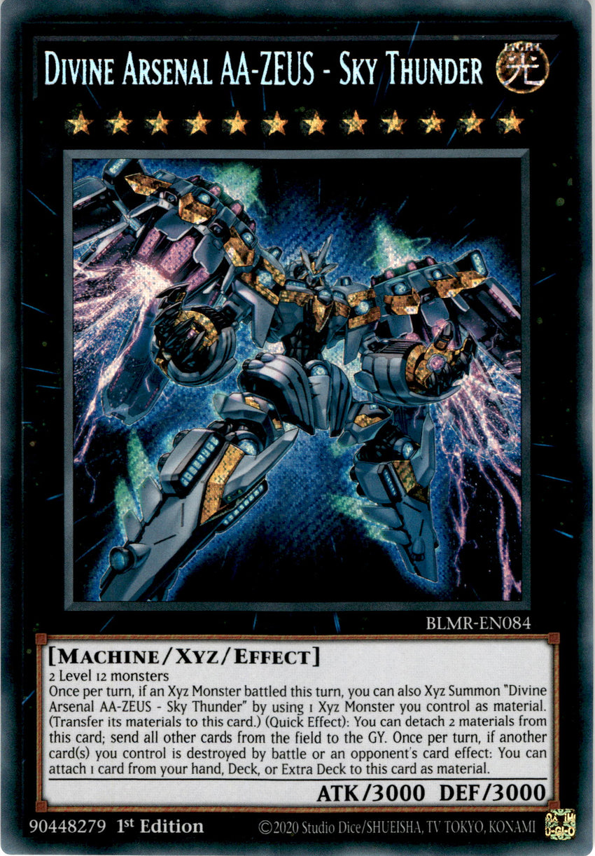 Divine Arsenal AA-ZEUS - Sky Thunder - BLMR-EN084 - Secret Rare 1st Edition
