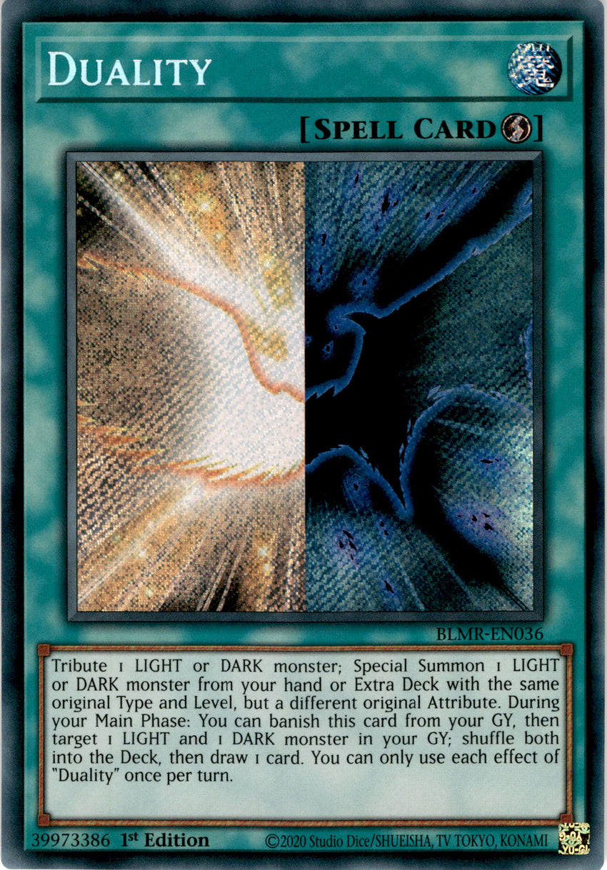 Duality - BLMR-EN036 - Secret Rare 1st Edition