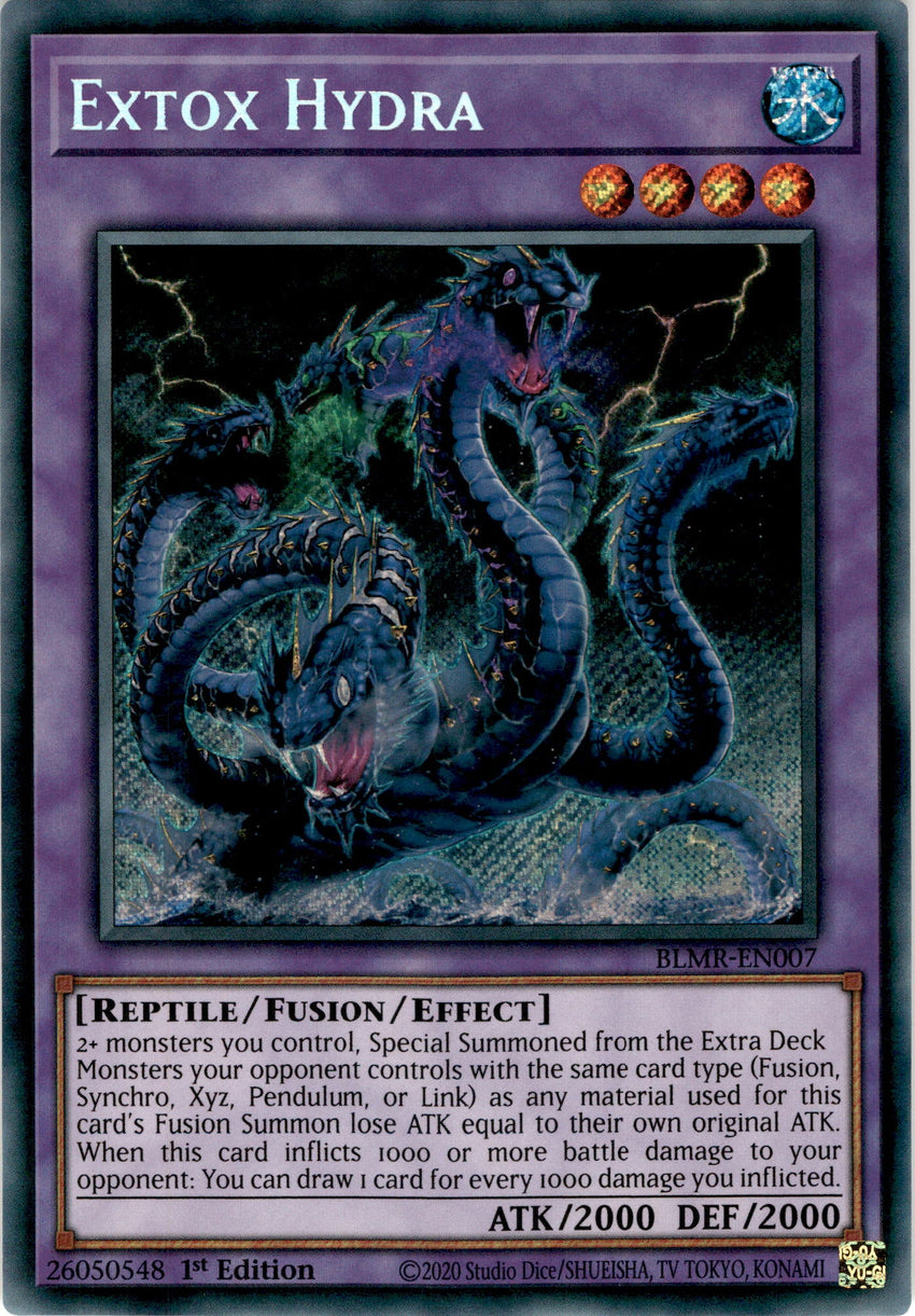 Extox Hydra - BLMR-EN007 - Secret Rare 1st Edition