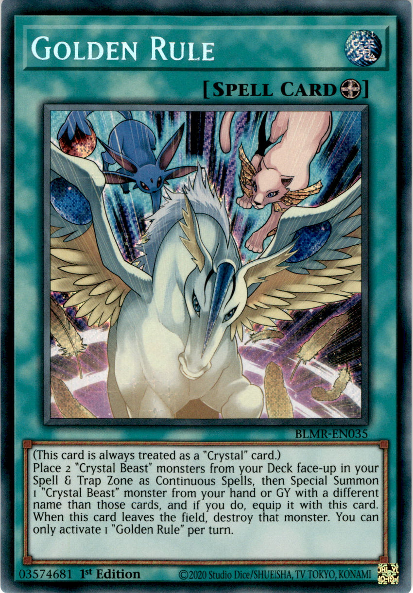 Golden Rule - BLMR-EN035 - Secret Rare 1st Edition