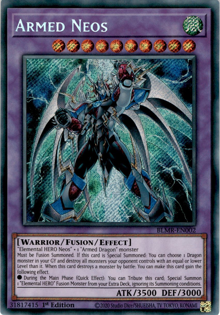 Armed Neos - BLMR-EN002 - Secret Rare 1st Edition