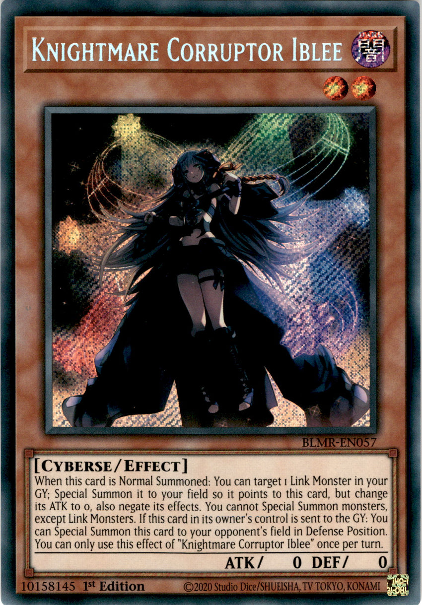 Knightmare Corruptor Iblee - BLMR-EN057 - Secret Rare 1st Edition