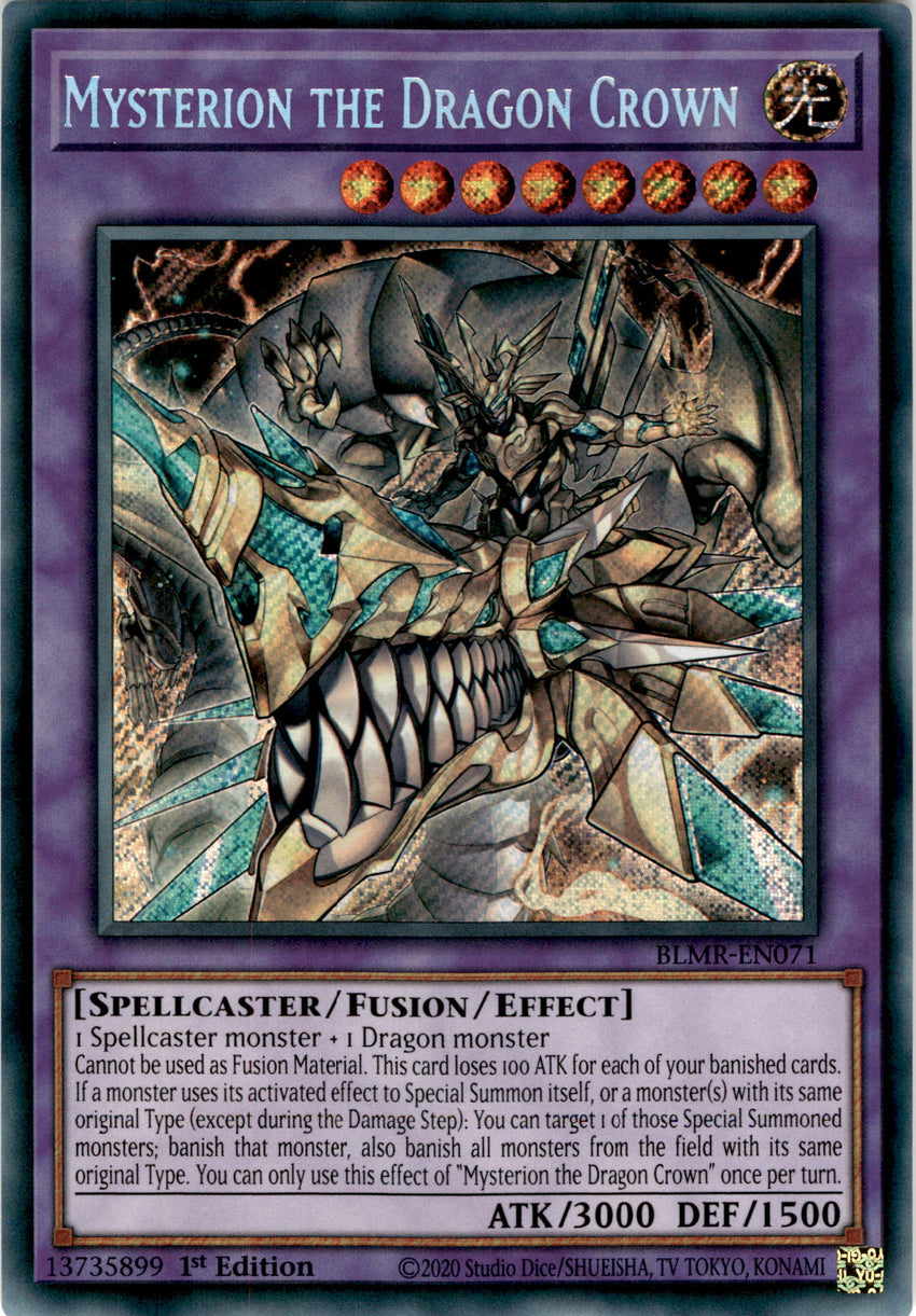 Mysterion the Dragon Crown - BLMR-EN071 - Secret Rare 1st Edition