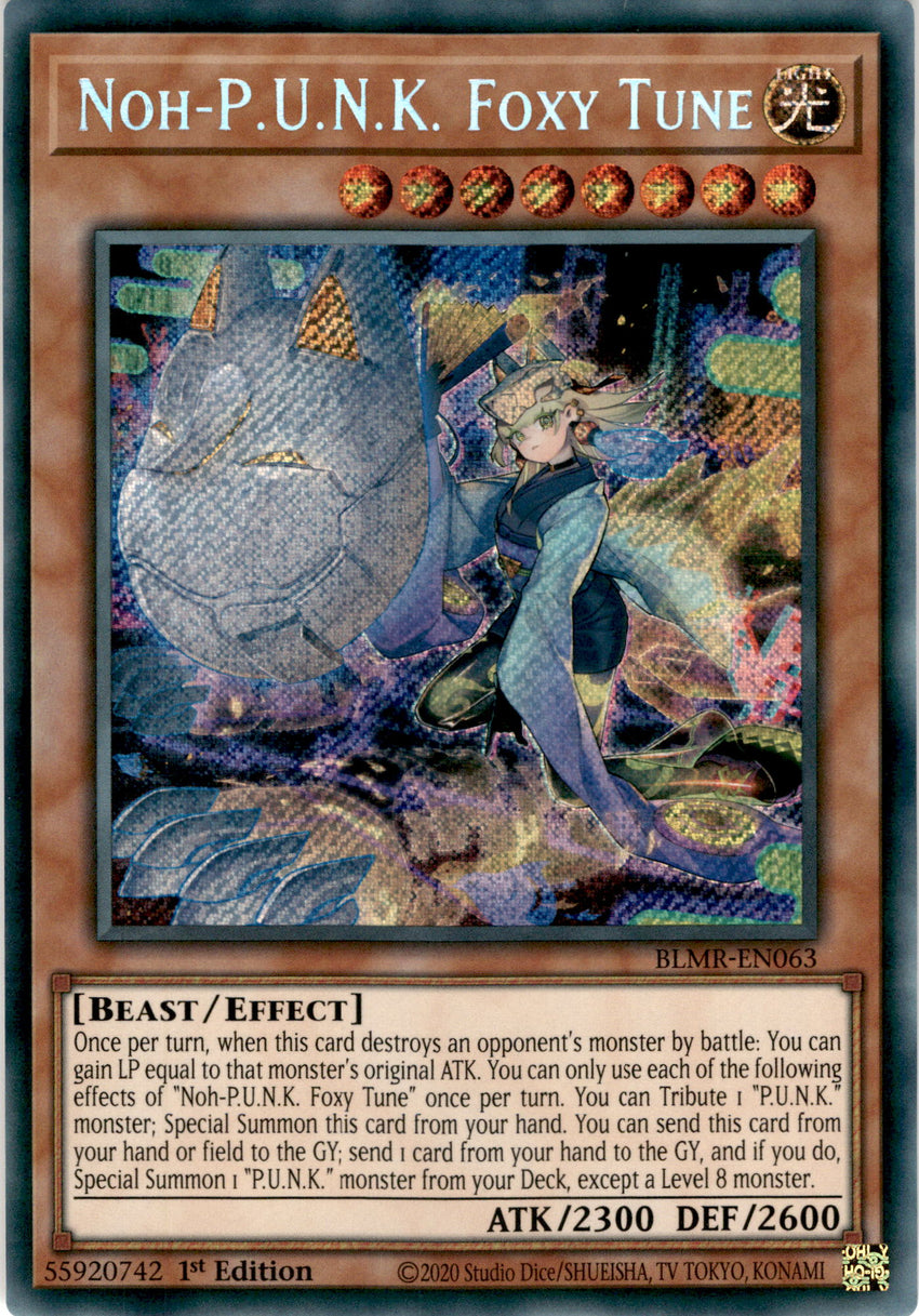 Noh-P.U.N.K. Foxy Tune - BLMR-EN063 - Secret Rare 1st Edition
