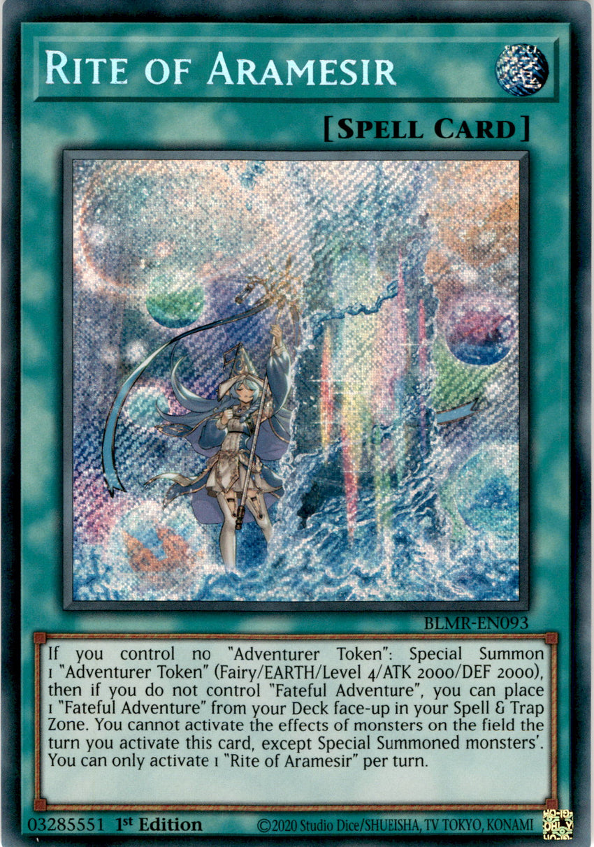 Rite of Aramesir - BLMR-EN093 - Secret Rare 1st Edition
