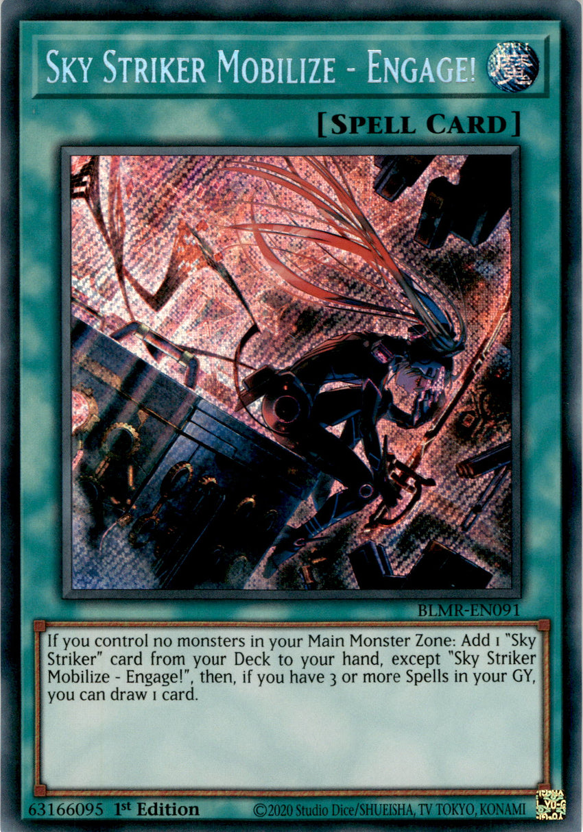 Sky Striker Mobilize - Engage! - BLMR-EN091 - Secret Rare 1st Edition