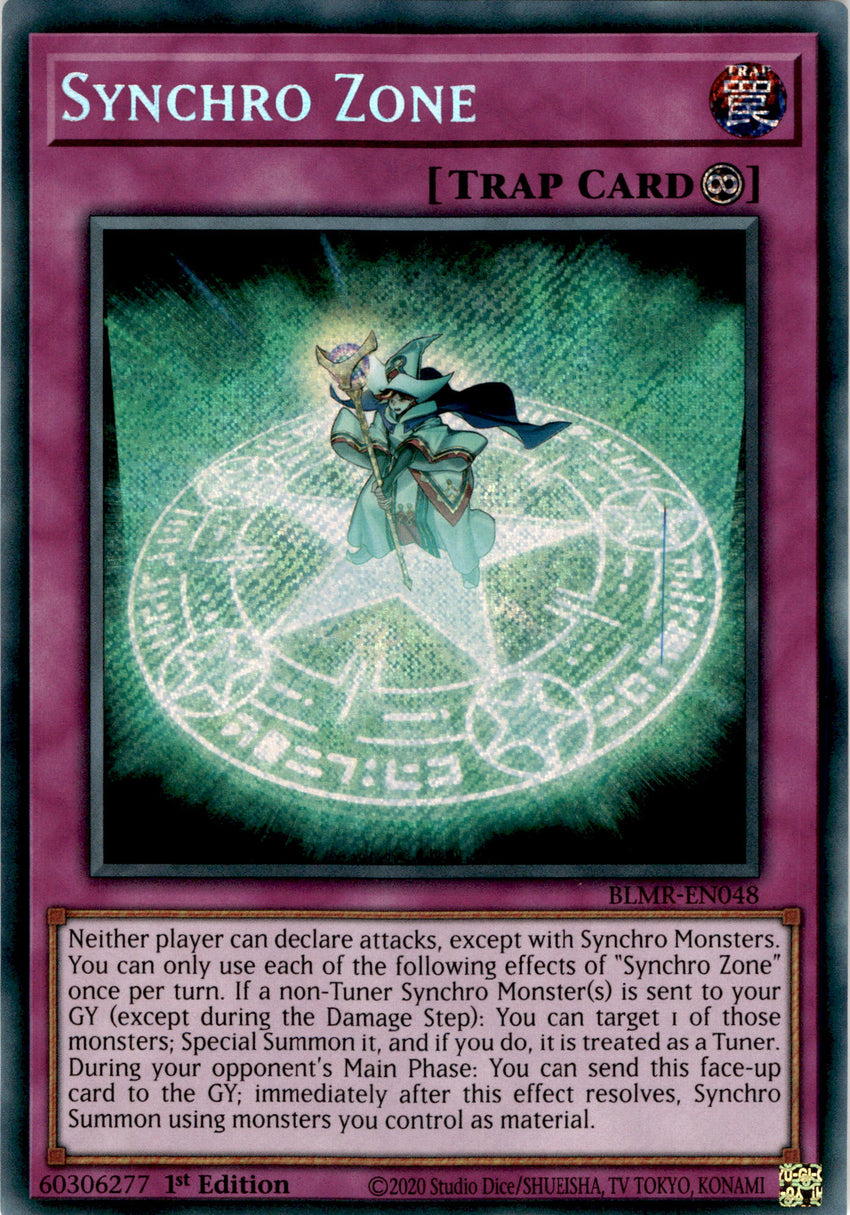 Synchro Zone - BLMR-EN048 - Secret Rare 1st Edition