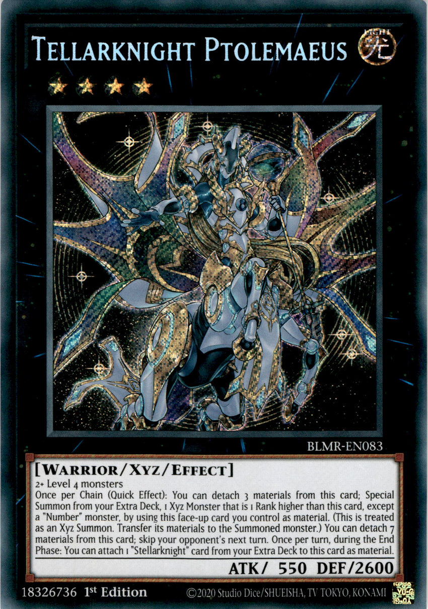 Tellarknight Ptolemaeus - BLMR-EN083 - Secret Rare 1st Edition