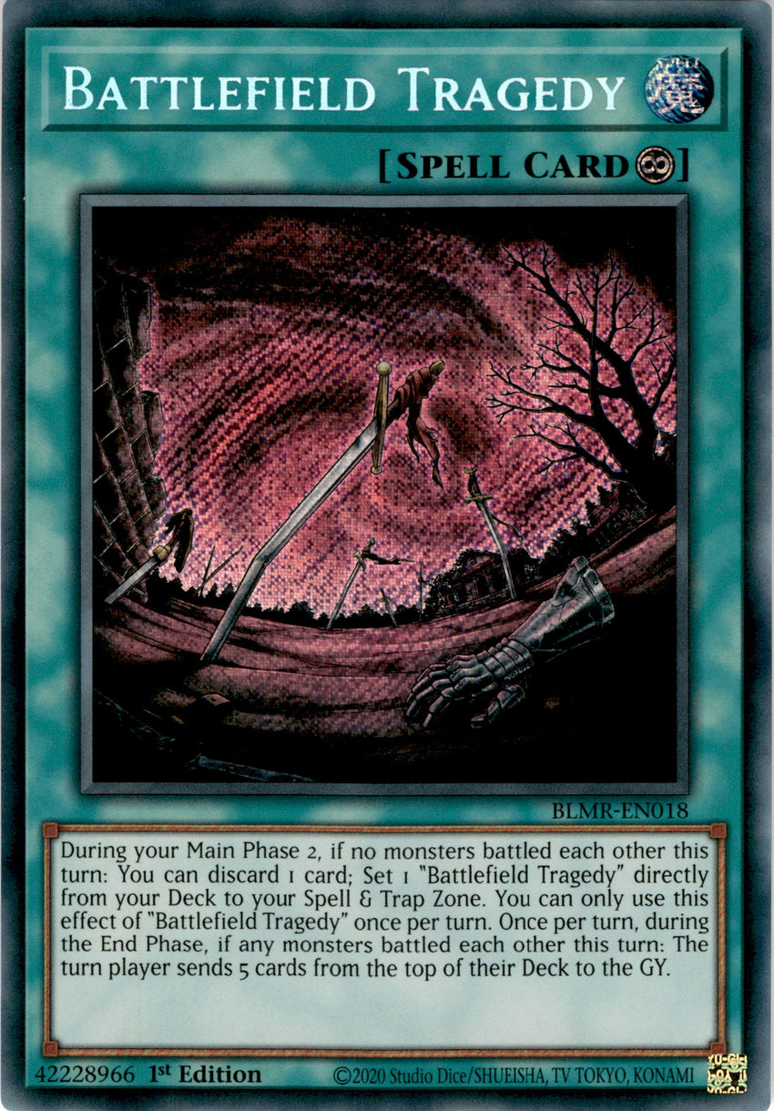 Battlefield Tragedy - BLMR-EN018 - Secret Rare 1st Edition