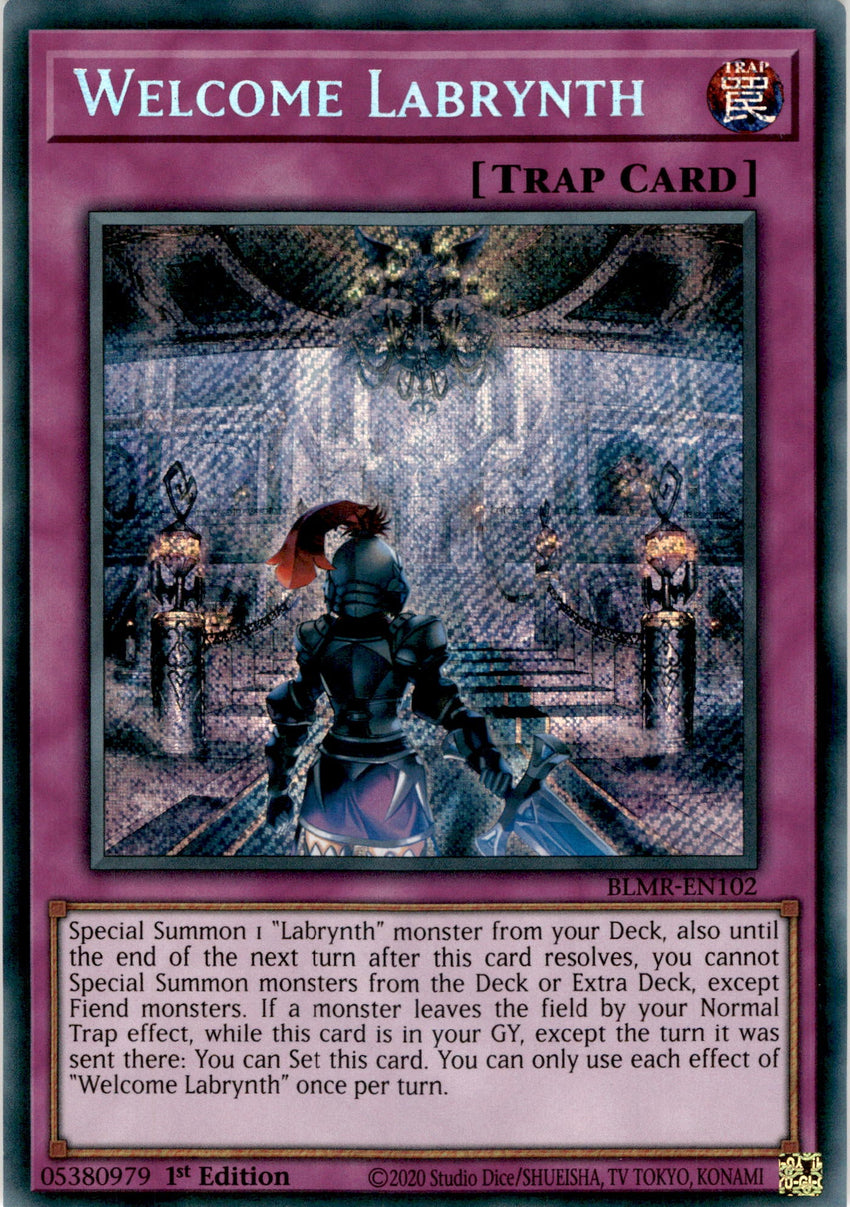 Welcome Labrynth - BLMR-EN102 - Secret Rare 1st Edition